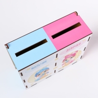 Семейный банк для сбора денег на малыша на свадьбу «Девочка или мальчик», 21 х 18 х 7,7 см. Семейный банк для сбора денег на малыша на свадьбу «Девочка или мальчик», 21 х 18 х 7,7 см.