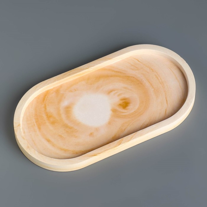 Свечи в бетоне на подставке "Лофт", соевый воск, деревянный фитиль, бело-горчичная