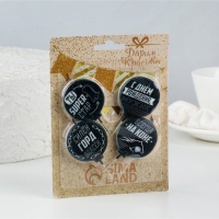 Набор свечей 4 штук "С юмором. Для современного мужчины", 4&times;4.4 см