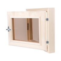 Окно, 40&times;50см, двойное стекло ЛИПА, бронза