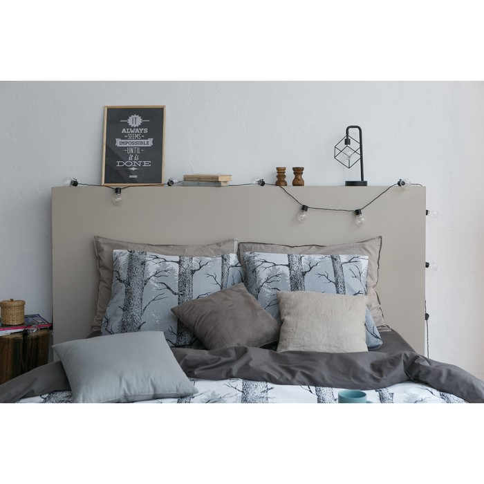 Постельное бельё "Этель" евро Лес 200 х217 см, 240*220 см, 70х70 см -2 шт, бязь