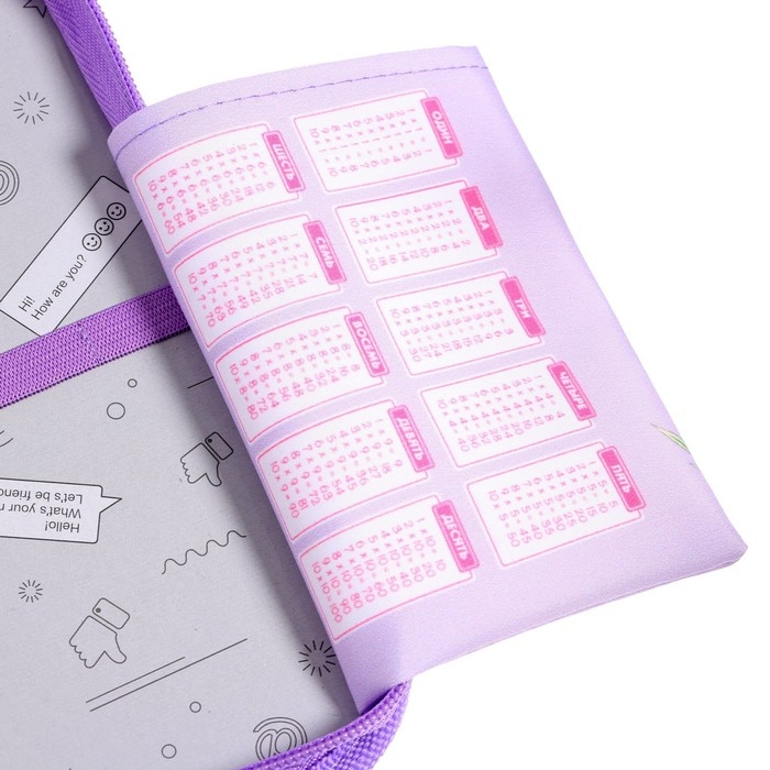 Пенал 1 секция 140 х 210 х 40 мм, откидной карман и косметичка, тканевый, Calligrata TOP Content Пенал 1 секция 140 х 210 х 40 мм, откидной карман и косметичка, тканевый, Calligrata TOP Content "Котик в цветах"