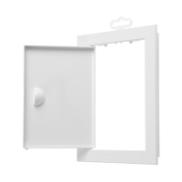 Люк ревизионный ERA Л1520Р, 168 х 218 мм, с ручкой и фланцем 146 х 196 мм, пластиковый Люк ревизионный ERA Л1520Р, 168 х 218 мм, с ручкой и фланцем 146 х 196 мм, пластиковый