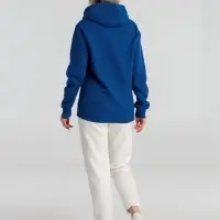 Толстовка с капюшоном унисекс King, ярко-синяя, размер XS