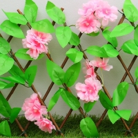 Ограждение декоративное, 110 × 40 см, «Розовые цветы», Greengo Ограждение декоративное, 110 × 40 см, «Розовые цветы», Greengo