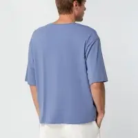 Футболка унисекс оверсайз Street Vibes, синяя (лавандовая), размер XS/S Футболка унисекс оверсайз Street Vibes, синяя (лавандовая), размер XS/S