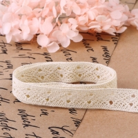 Кружево вязаное, 15 мм &times; 10 &plusmn; 1 м, цвет бежевый