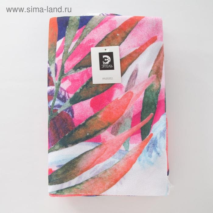 Полотенце пляжное Этель "Тропики", d 150 см, микрофибра, 100% п/э