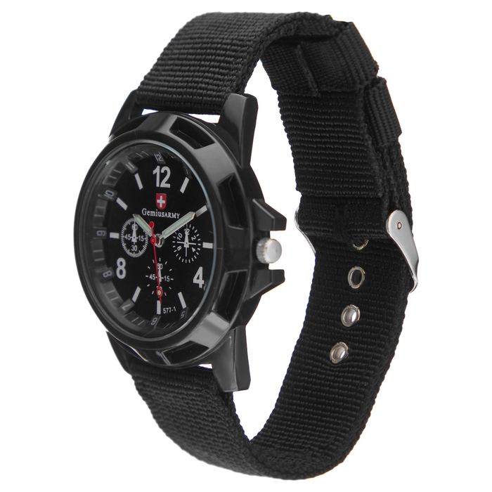 Часы мужские наручные кварцевые d-3.5 см, черные Часы мужские наручные кварцевые d-3.5 см, черные