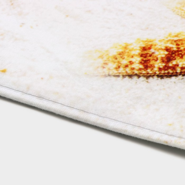 Коврики для ванной и туалета Доляна &laquo;Звёзды на песке&raquo;, 2 шт: 37&times;45 см, 45&times;75 см