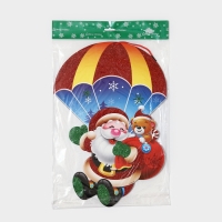 Декоративное украшение (подвеска) "Дед мороз и мишка" 44,5х31 см Декоративное украшение (подвеска) "Дед мороз и мишка" 44,5х31 см