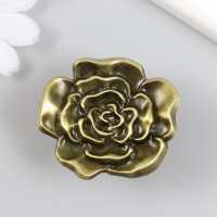 Ручка для шкатулки металл "Пион" бронза 3,9х4,4х2,5 см Ручка для шкатулки металл "Пион" бронза 3,9х4,4х2,5 см