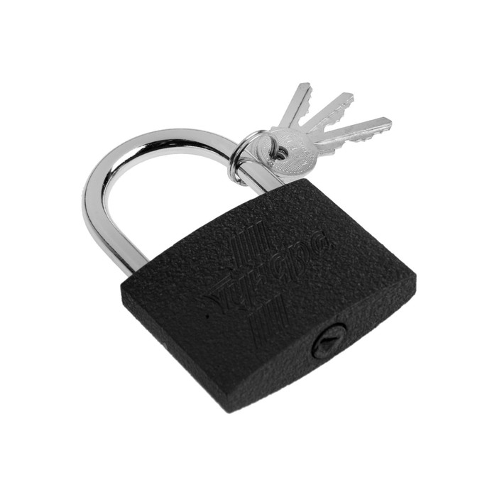 Замок навесной ТУНДРА 75 мм, 3 ключа, подвес Замок навесной ТУНДРА 75 мм, 3 ключа, подвес