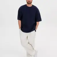 Джемпер с коротким рукавом Siluetti Volumica, темно-синий, размер M/L