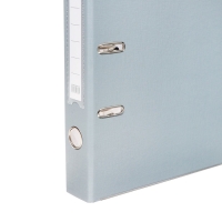 Папка-регистратор А4, 50 мм, Calligrata, ПВХ, тиснение "лен", металлическая окантовка, карман на корешок, собранная, серая, микс Папка-регистратор А4, 50 мм, Calligrata, ПВХ, тиснение "лен", металлическая окантовка, карман на корешок, собранная, серая, микс