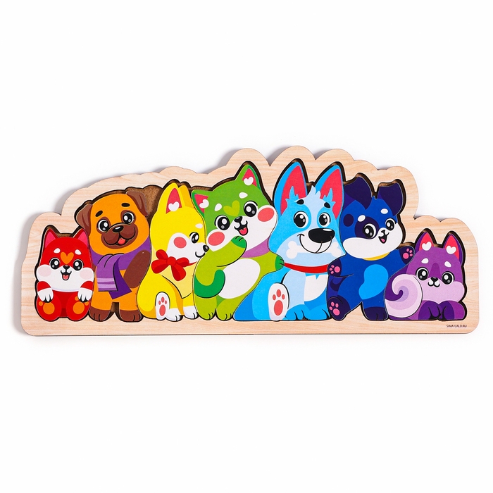 Головоломка деревянная для детей &laquo;Собачки&raquo;
