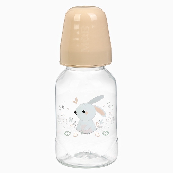 Набор бутылочек для кормления &laquo;Лесные зверята&raquo; 150 и 250 мл, прямые, цвет бежевый
