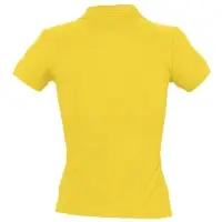 Рубашка поло женская People 210 желтая, размер S
