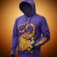 Толстовка с капюшоном Slam 320, фиолетовая, размер L