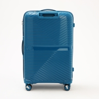 Чемодан большой 100 л (L), отдел на молнии, кодовый замок, цвет синий