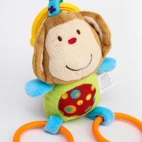 Подвеска мягкая &laquo;Слоник&raquo;, прорез., погремушка, на кроватку, коляску, виды МИКС, Крошка Я