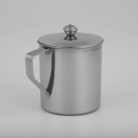 Кружка из нержавеющей стали Доляна &laquo;Индия&raquo; &laquo;Тарун&raquo;, 600 мл, 13,5&times;9,5&times;12 см, с крышкой