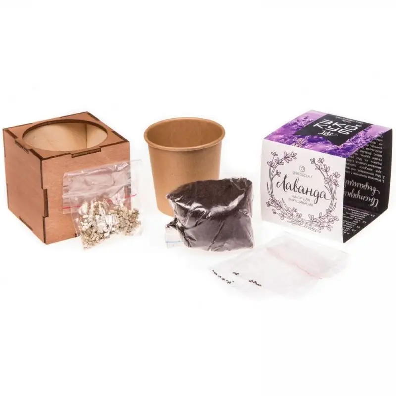 Набор для выращивания &laquo;Экокуб Lite&raquo;, лаванда