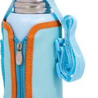 Термос, 600 мл, Детский "Динозавр", с кружкой, два вида крышек, сохраняет тепло до 8 ч