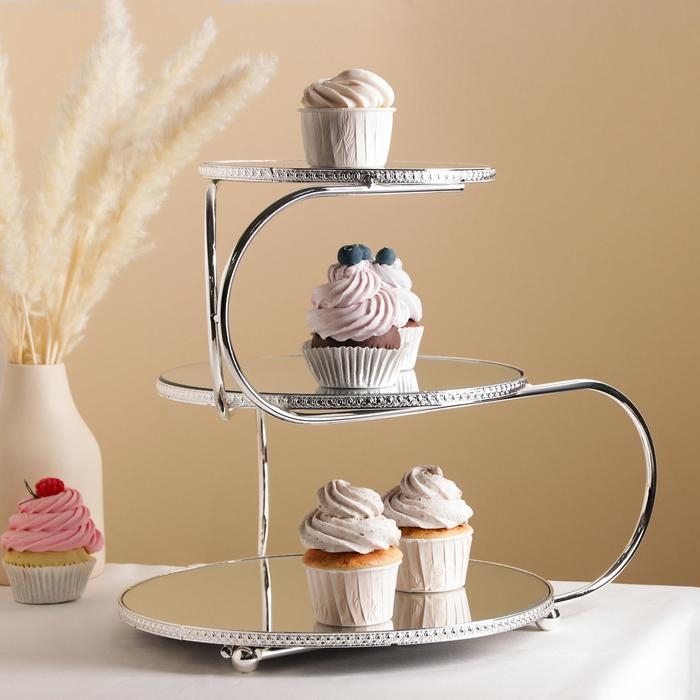Подставка для десертов «Кольца», 39×30×32 см Подставка для десертов «Кольца», 39×30×32 см