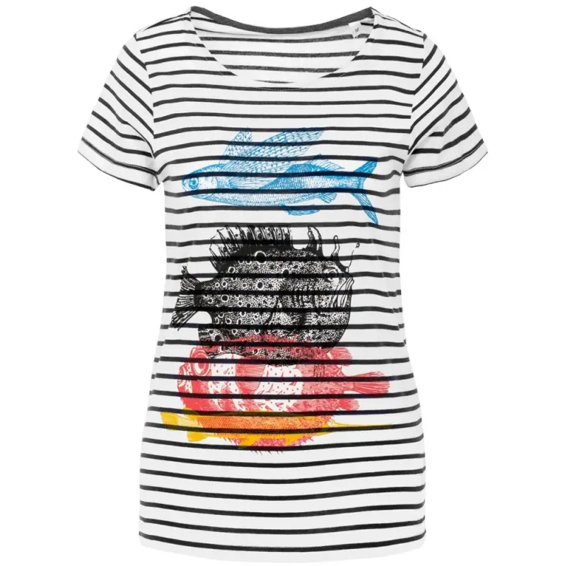 Футболка женская &laquo;Морские обитатели&raquo;, размер S