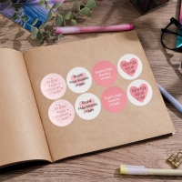 Наклейки для бизнеса &laquo;Будем рады отзыву&raquo;, 40 шт, 4 х 4 см