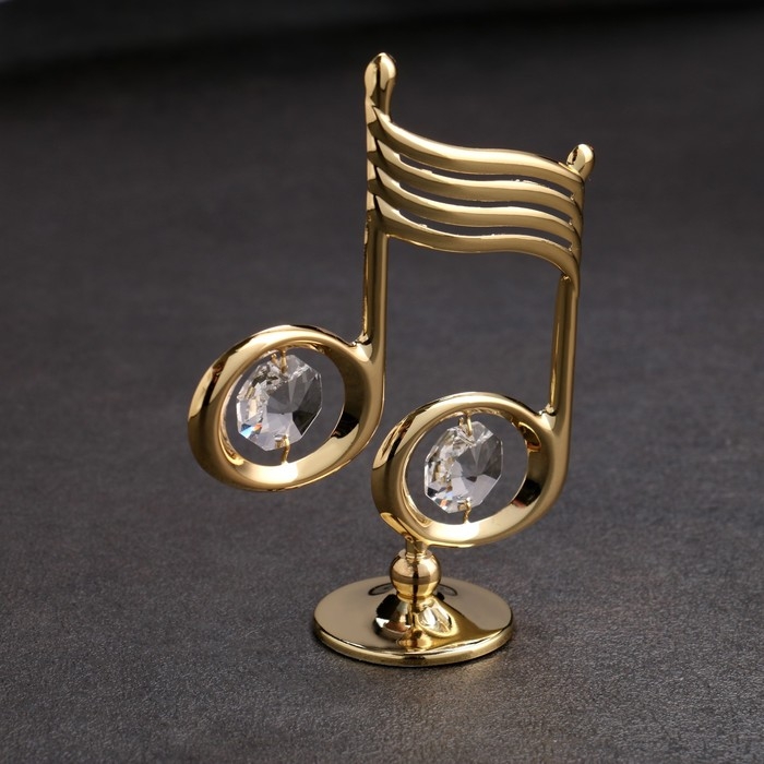 Сувенир &laquo;Ноты&raquo;,с кристаллами