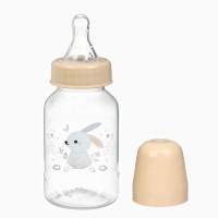 Набор бутылочек для кормления &laquo;Лесные зверята&raquo; 150 и 250 мл, прямые, цвет бежевый