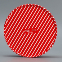 Коробка для макарун тубус с окном &laquo;Подарок от Деда Мороза&raquo;, 16 х 16 х 5 см, Новый год