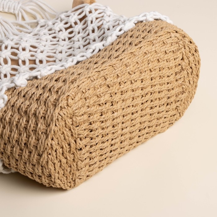 Сумка женская SL Home, ручное плетение, хлопок, 27&times;48 см