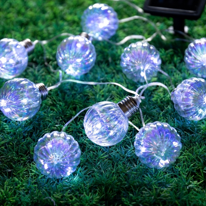 Гирлянда садовая Эра на солнечной батарее &laquo;Радужные лампочки&raquo;