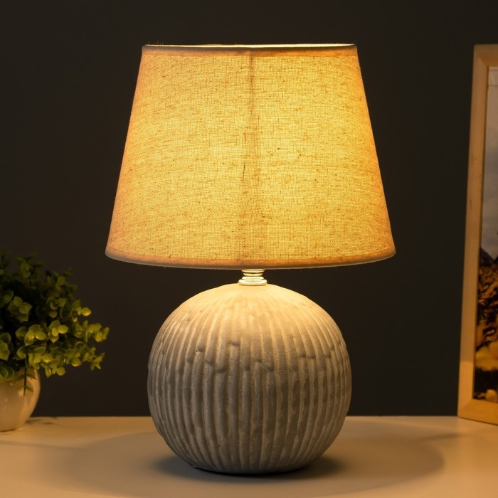 Настольная лампа Настольная лампа "Крейс" E27 40Вт серо-голубой 22х22х32 см RISALUX