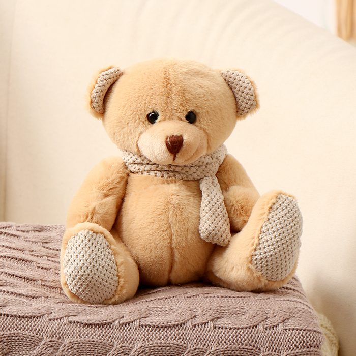 Мягкая игрушка «Мишка», в вязаном шарфике, цвета МИКС Мягкая игрушка «Мишка», в вязаном шарфике, цвета МИКС