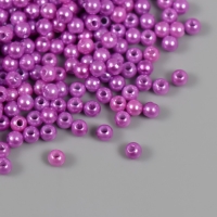 Набор бусин "Жемчуг" d 4 мм, 250 гр, сиреневый