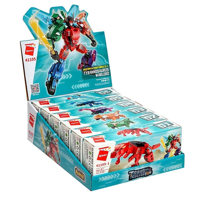 Конструктор Динобот &laquo;Вождь Тираннозавр&raquo;, 6 видов, МИКС