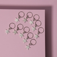 Пирсинг для волос «Звезда», 2,8 × 1,3 см, 10 шт, цвет серебристый Пирсинг для волос «Звезда», 2,8 × 1,3 см, 10 шт, цвет серебристый