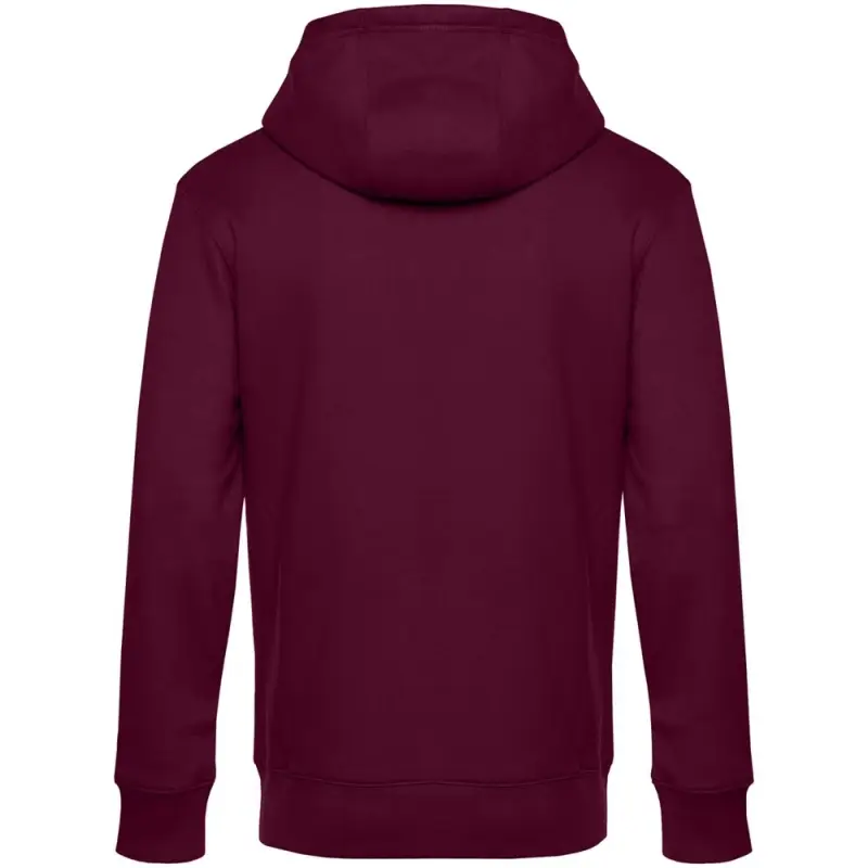 Толстовка с капюшоном унисекс King, бордовая, размер XS