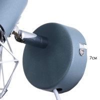 Бра с переключателем на проводе "Виола" Е14 40Вт синий 13х10х18см