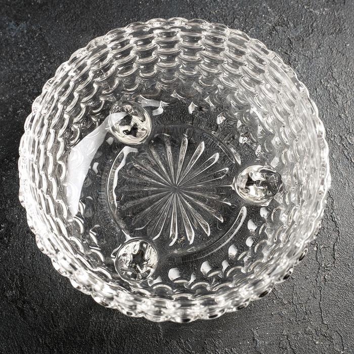 Набор стеклянных салатников &laquo;Облака&raquo;, 7 предметов: 1 шт 18&times;9 см, 6 шт 10&times;6 см