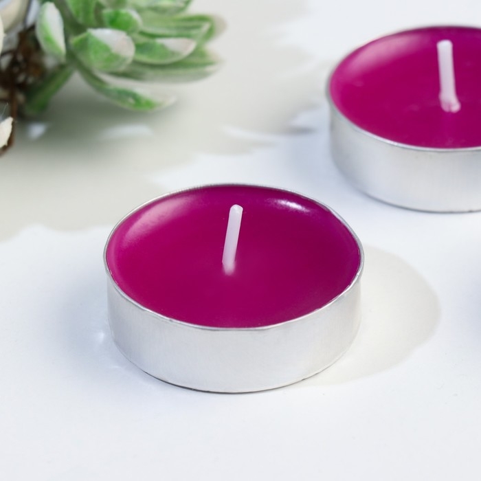 Набор чайных свечей ароматизированных Набор чайных свечей ароматизированных "Горная лаванда" в подарочной коробке, 6 шт