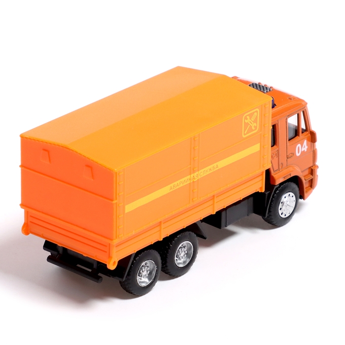 Грузовик металлический «КАМАЗ. Аварийная Служба», 1:54, инерция Грузовик металлический «КАМАЗ. Аварийная Служба», 1:54, инерция