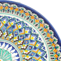 Ляган Риштанская Керамика "Узоры", 32 см, синий Ляган Риштанская Керамика "Узоры", 32 см, синий