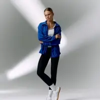 Куртка флисовая унисекс Fliska, ярко-синяя, размер XL/XXL Куртка флисовая унисекс Fliska, ярко-синяя, размер XL/XXL