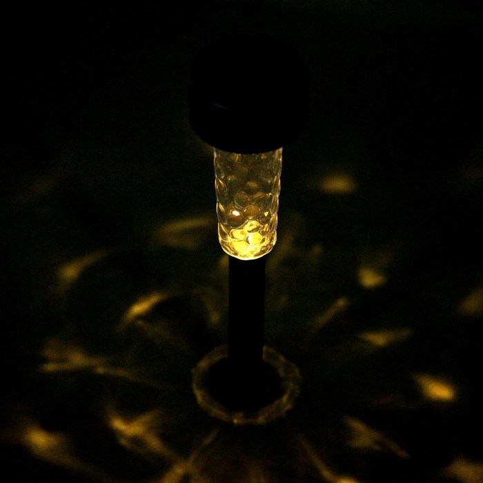 Садовый светильник на солнечной батарее &laquo;Трапеция&raquo;, 5 &times; 34 &times; 5 см, 1 LED, свечение тёплое белое