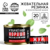 Жевательная резинка &laquo;Всё будет хорошо&raquo; в консервной банке, 27,2 г.